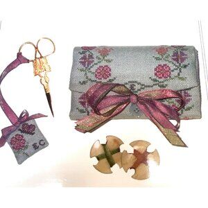 Flowers For Lily Cross-Stitch Pattern By Ellen Chester Sewing Accessories Design